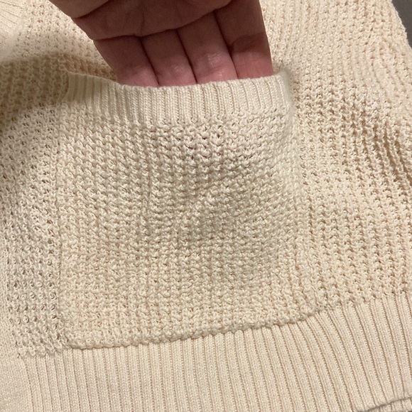 Gorgeous Cream Colored Express Cardigan Sweater XS S Shawl Collar Ribbed - Picture 7 of 11